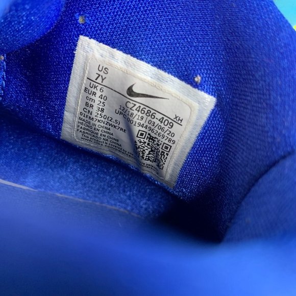 Nike Boys 7Y Blue Kyrie 6 GS Pool Lace Up Mid Top Basketball Shoes CZ4686-409 - Picture 6 of 10